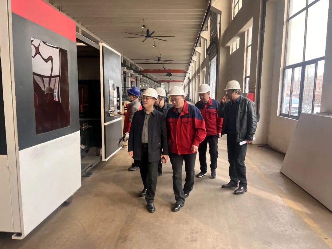 区工信局领导莅临我司考察指导,智能立体停车设备,立体停车,第1张